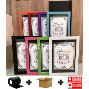 [COD] Bingkai Foto A 4 / Frame Foto / Figura A 4 IJAZAH 21 X 30 MINIMALIS WARNA WARNI / AskStore22