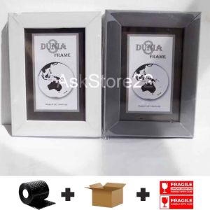 Bingkai Foto 4r Minimalis / Frame Foto Figura 4R (10 x 15) - Kualitas Bagus dengan Kaca dan Dudukan Dasi - Bisa Digantung/Berdiri (AskStore22)