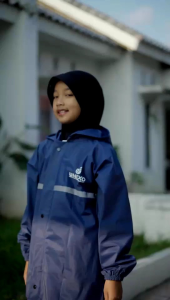 Jas Hujan Ana Setelan Rok Polos Unixo Bahan PVC