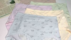 inderwell 🧚🏻♂️กางเกงในผ้านุ่มลายดอกไม้สวย🦋กางเกงในสาวอวบ กางเกงในไซส์ใหญ่