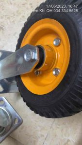 Bánh xe 200 vàng cao cấp càng đây 5 ly