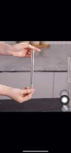 不锈钢高档筷子304家用高端餐具套装防滑防霉厂家直销筷子