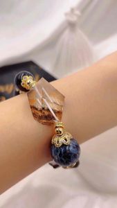 |SG| Premium Crystal Bracelet (Pietersite Phantom Quartz Icy Obsidian Silver Sheen Obsidian 18K Plated)