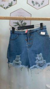 Quần Short Jeans Nữ Rách Lai QUẦN XANH RÁCH NHỎ