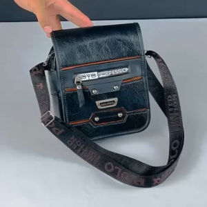 Tas Selempang Kulit PU Leather 8" inchi Polo Amstar Tas Pria Tas Kulit Tas Selempang Polo Tas Selempang Pria