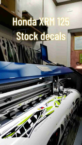 HONDA XRM 125 TRINITY STOCK DECALS (WATERPROOF LAMINATED FADE PROOF)