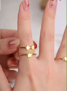 SET 3 NHẪN TITAN TIM CỎ 4 LÁ 🍀🍀🍀- TITAN CHUẨN LOẠI 1 KO ĐEN KO GỈ