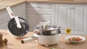 OREAS 30cm Smart Electric Frying Pan 4.5L With Steamer