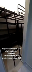 Loft bed with shelf customize singapore