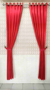 gorden jendela smokring bahan black out moreno polos termurah tinggi 300 cm/tirai ruang tamu minimallis/gordyn blackout import