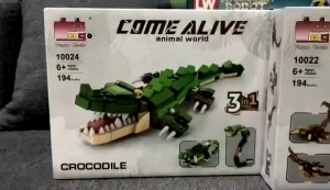Mainan Anak Animal World Siberian Mecha Tiger 3 in 1 DIY Block Brick Bongkar Pasang