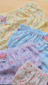 3 PCS Celana Dalam Wanita Cewek Dewasa Remaja Kasa Katun Sablon Bunga Jumbo Size M L XL XXL 3L XXXL 4L 3XL XXXXL 5L 4XL XXXXXL 6L 5XL