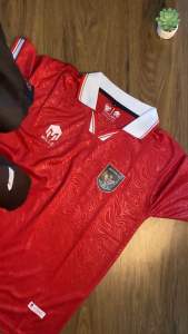JERSAY TIMNAS INDONESIA HOME AWAY 2024 TERBARU LOGO GARUDA PLAT KARET SINTETIS