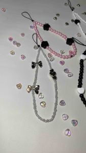 Strap handphone black and white aesthetic gantungan hp murah aesthetic