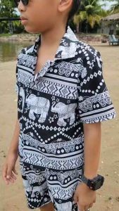 ชุดเซตช้างเด็กคอโปโล สำหรับเด็ก ใส่ได้ทั้งเด็กผู้หญิงและเด็กผู้ชายเนื้อผ้าดีเกรดพรีเมี่ยม(size1-6)