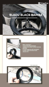 Bladu Layangan Tempat Benang Motif Hitam