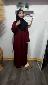 falisyaa dress abaya /  dress abaya style/dress crinkle lebaran 2025