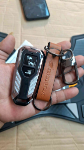 Paket Gantungan Kunci Coklat & Cover Remote Keyless Honda Scoopy 2025