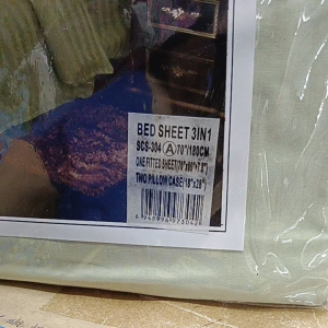 🔥3IN1 SET BEDSHEET STRIPE PLAIN KING SIZE (70X80"+7.8) SINGLE SIZE (36*75+7.8) INCLUSION 2PCS PILLOWCASE 1PCS FITTEDSHEET🔥