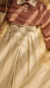 One Set Stelan Wanita Cantik Santai Kekinian ( Sweater Casual + Celana Knit Panjang + Hijab) OOTD Cute Style