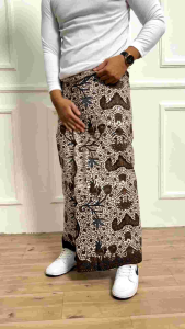 SARUNG BATIK MOTIF WAHYU TEMURUN PRINTING PEKALONGAN SARUNG SANTRI DEWASA MUSLIM PRIA TERLARIS