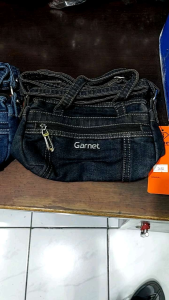 Selendang Wanita Jeans Mini Lucu Bahan Denim Masuk HP & Dompet Kecil 2 Model 3 Warna