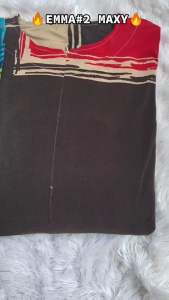 Gamis Muslimah Emma#2 Jumbo Maxy Dress Bahan Jersey Lemon Skin Busui Friendly Allsize LD80 Melar 110