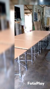 Package Bundling 6 unit Meja Lipat 120*60*75 Meja Makan Kaki Silang Meja Bazaar Food court