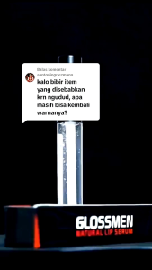 Glossmen Solusi bibir hitam 4ml Mencerahkan bibir hitam