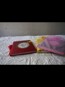 Kantong Tile Serut Souvenir Yasin 15×25 cm/ 50 pcs