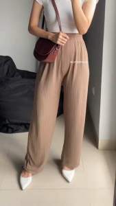 Celana Kulot Knit Premium Tebal Panjang/Celana Kulot Wanita Terbaru Viral Kekinian/Kulot Knit Jumbo