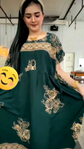 DRESS JUMBO WANITA TERBARU 2024 BAHAN RAYON KUALITAS PREMIUM /DRES BUSUI HALONA TERBARU