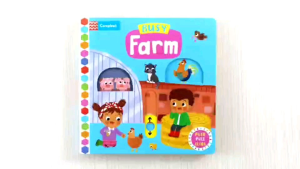 Campbell Busy Farm Push Pull Slide Board Book