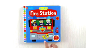 Campbell Busy Fire Station Push Pull Slide Board Book