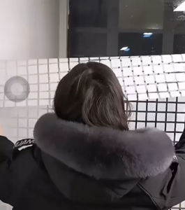 STIKER KACA Sandblast Sticker Kaca Jendela Rumah Motif Minimalist L-90Cm