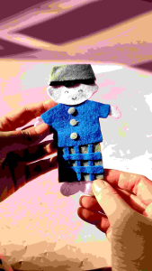 Angpau Karakter Flanel: Boneka Jari Handmade