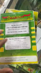 Hạt giống dưa leo lai hoàn hảo 688 F1 gói 10gr cây sinh trưởng phát triển khoẻ quả xanh đẹp