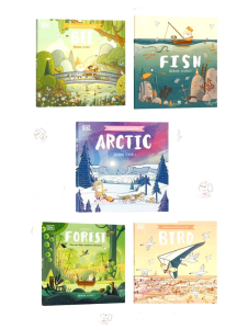 【SG Stock】DK Adventure with Finn and Skip collection:  Forest/Arctic/Bird/Fish/Bee 5books set paperback