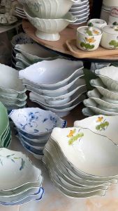 10 MẪU Bát bày gà bày hoa quả Bát Tràng - Hàng vẽ tay cao cấp lᴏại 1 có bảo hành - Bát bày gà cúng - Bát thuyền đựng gà lễ