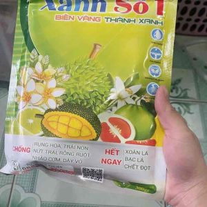 XANH SỐ 1 phân bón vi lượng Biến vàng thành xanh gói 300g