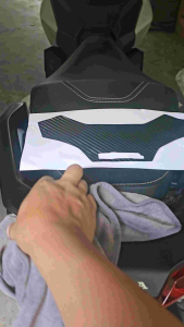 honda adv 160 carbon sticker garnish tail