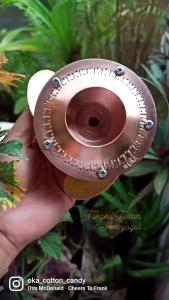 Tungku Twister Wajan 2 mm mesin cotton candy bisa ganti tutup anti jebol