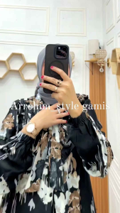 Ready cod gamis silk premium mewah|Ayna dress muslim terbaru|fashion muslim terlaris|v tali model terkini|dress silk pesta kondangan