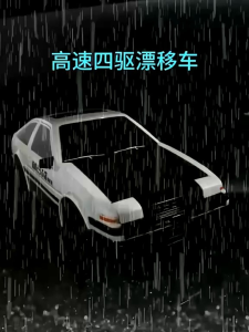 Xe điều khiển Mini Drift Nissan AE86 R33 1/24 có điều tốc 2 cầu siêu mạnh chống nước Twin Turbo 2024 có đèn lật