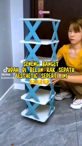 Rak Sepatu Model Silang X Shape Non Slip - Aesthetic Shoerack