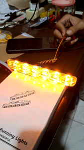 Lampu LED DRL 6 Titik LED Sen Sein Mobil