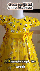 Dress Baju Anak Balita Perempuan Usia 1 2 3 4 5 Tahun