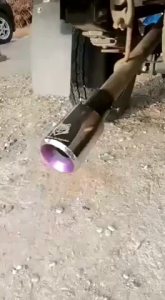 Knalpot srigala baud tinggal pasang untuk bahan bakar bensin/sollar