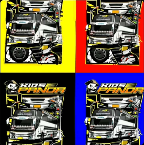 KAOS anak laki2/kaos distro bus mania 1-9 tahun