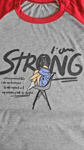 Kaos Atasan Wanita sablon Strong m71/ Kaos raglan Wanita Lengan 3\4/ Kaos Cewek/ Kaos Oblong/ Baju Kaos Tshirt/ Tshirt wanita/ Tshirt cewek/ Baju Wanita